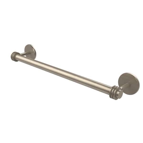Allied Brass Satellite Orbit Two Collection 36 in. Towel Bar with Dotted Detail in Antique Pewter