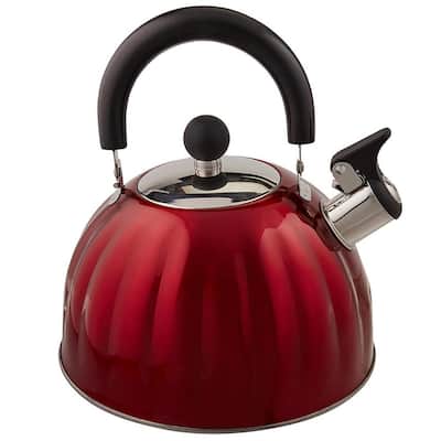 Twining 8-Cup Red Stainless Steel Tea Kettle