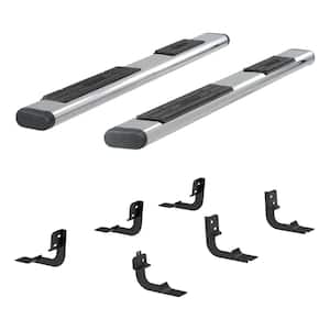 6 x 91-Inch Oval Polished Stainless Steel Nerf Bars, Select Dodge, Ram 2500, 3500