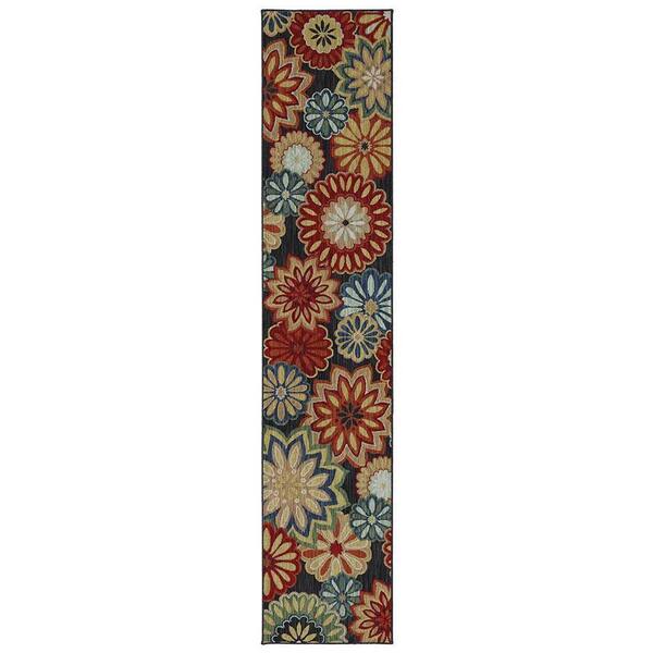 Karastan Ashbury Black 2 ft. 5 in. x 12 ft. Runner