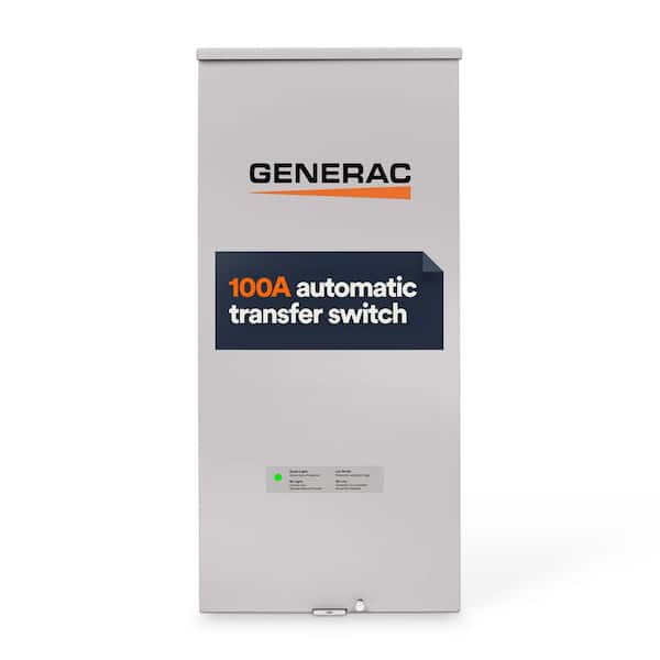100 Amp Service Entrance Rated Automatic Whole Home Transfer Switch with Built in Surge Protection