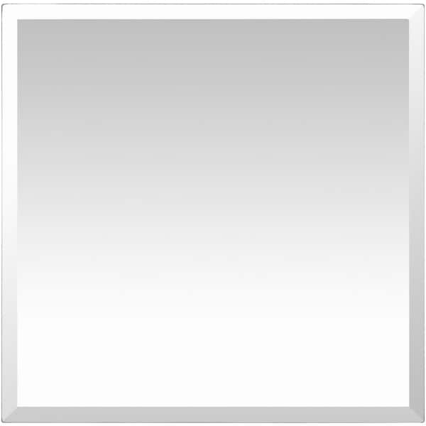 Livabliss Phoebus 24 in. H x 24 in. W Square Beveled Edge Wall Mirror