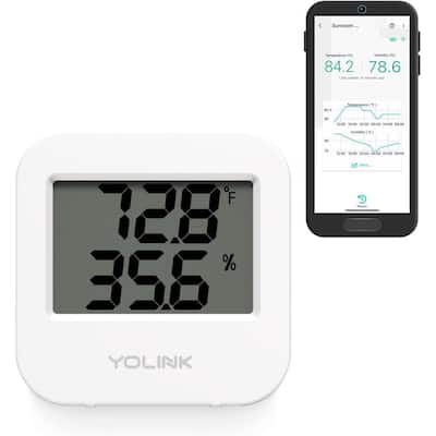 Pyle Smart Indoor Air Quality Monitor - Digital Hygrometer Thermometer Test  Gauge, Air Tester for Home, Pollution Sensor Detector, Carbon Dioxide