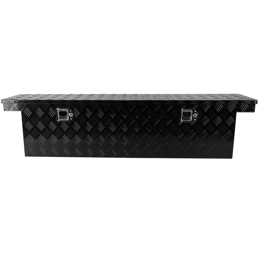 "60.2"" Pickup Truck Bed Tool Box Trailer Tool Box for Bed of Truck, Aluminum Stripes Toolbox for Truck RV Tralier" price history on PriceWatchPro