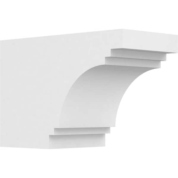 Ekena Millwork 6 in. x 8 in. x 12 in. Pescadero PVC Rafter Tail Brace