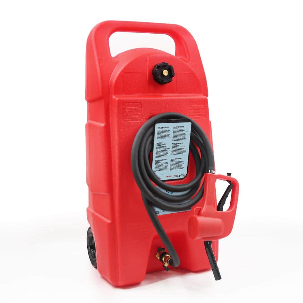15 Gallon Gas Caddy With Wheels, Fuel Transfer Tank Gasoline Diesel Can For Automobiles ATV Car Mowers Tractors Boat price history on PriceWatchPro