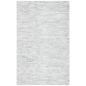 Vermont Gray/Ivory Doormat 3 ft. x 5 ft. Interlaced Geometric Area Rug