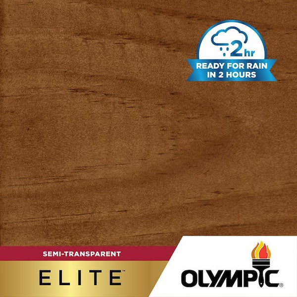 Olympic Elite 1 gal. ST-2027 Timberline Semi-Transparent Exterior Wood Stain and Sealer in One Low VOC