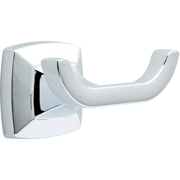 Delta Portwood Double Towel Hook Bath Hardware Accessory in Polished Chrome