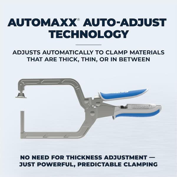 Kreg Right Angle Clamp with Automaxx Auto-Adjust Technology KHCRA - The  Home Depot
