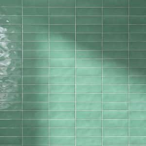 Borgo Subway Jade Green 2.6 in. X 7.9 in. Polished Porcelain Floor and Wall Tile (7.54 sq. ft./Case)