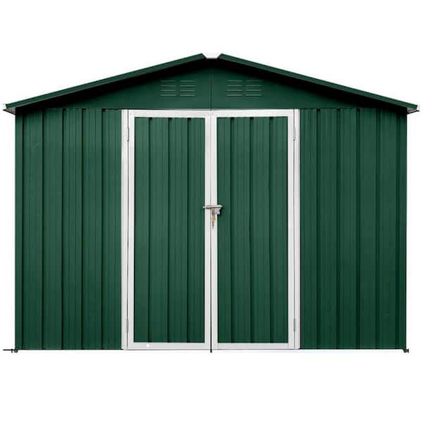 JimsMaison 8 ft. W x 6 ft. D Metal Shed with Lockable Doors(48 sq. ft.)