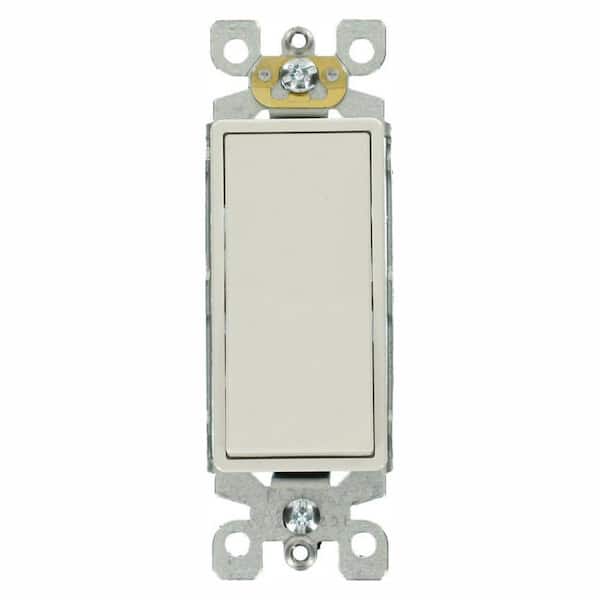 Leviton Decora 15 Amp 3-Way Specialty Light Switch, White (10-Pack)