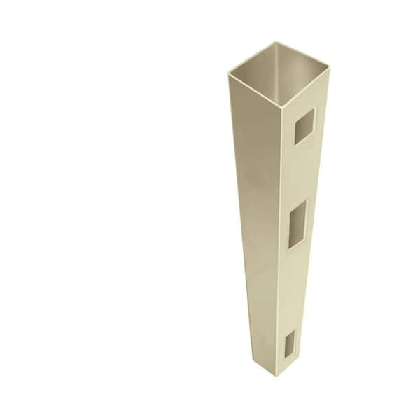 Barrette Outdoor Living Carson 5 in. x 5 in. x 9 ft. Sand Vinyl Fence End Post