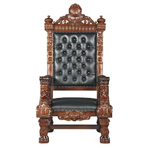 The Fitzjames Brown Mahogany Throne