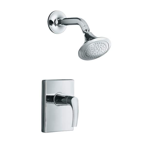 KOHLER Symbol 1-Handle Shower Faucet Trim Kit in Polished Chrome (Valve Not Included)