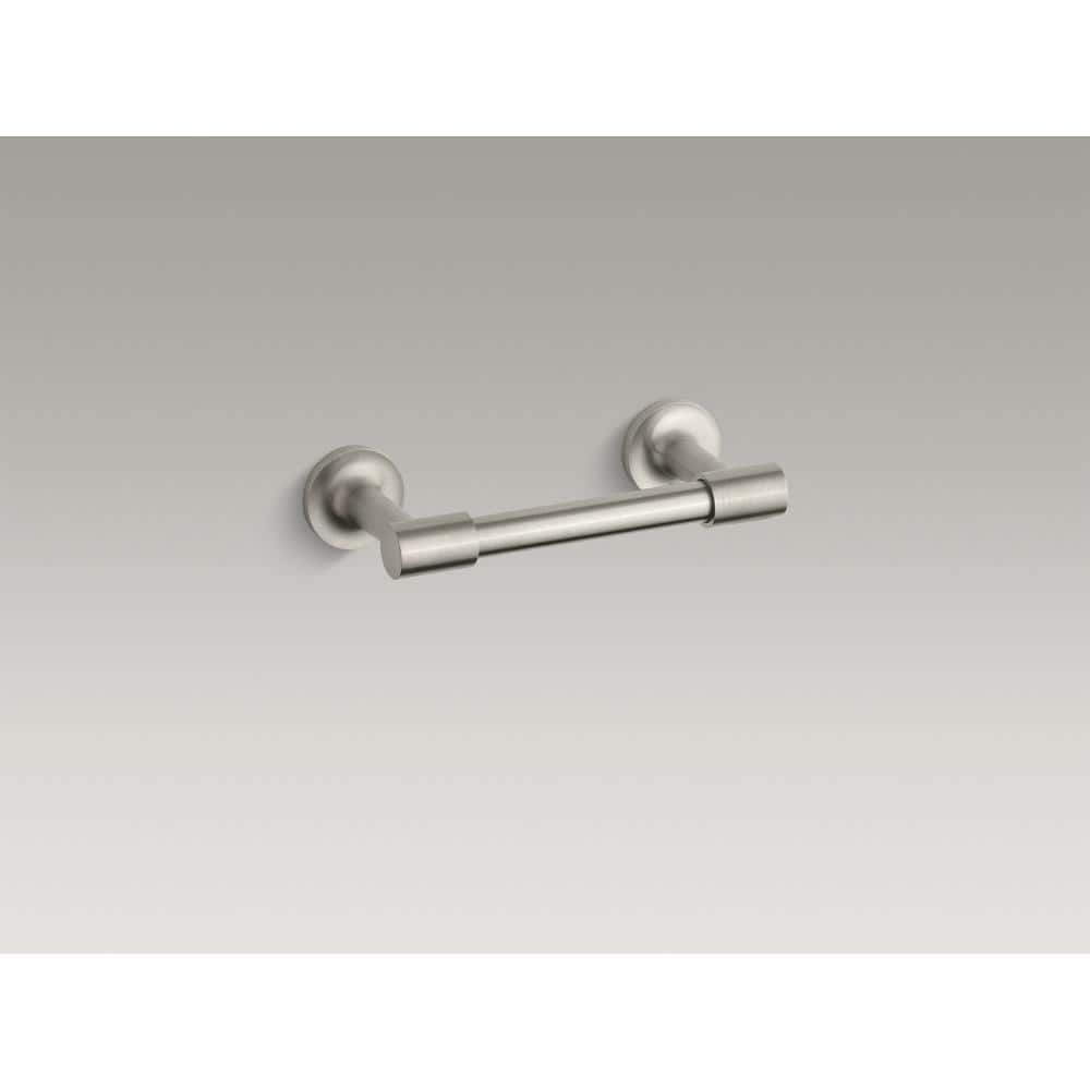 Elegant Vibrant Brushed Nickel Metal Toilet Paper Holder