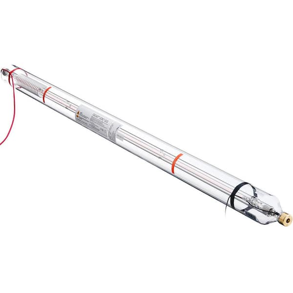 130W CO2 Laser Tube, 65 in. (1650 mm) Length, 3.1 in. (80 mm) Dia Borosilicate Glass Laser Cutter Tube, 2025 Upgrade