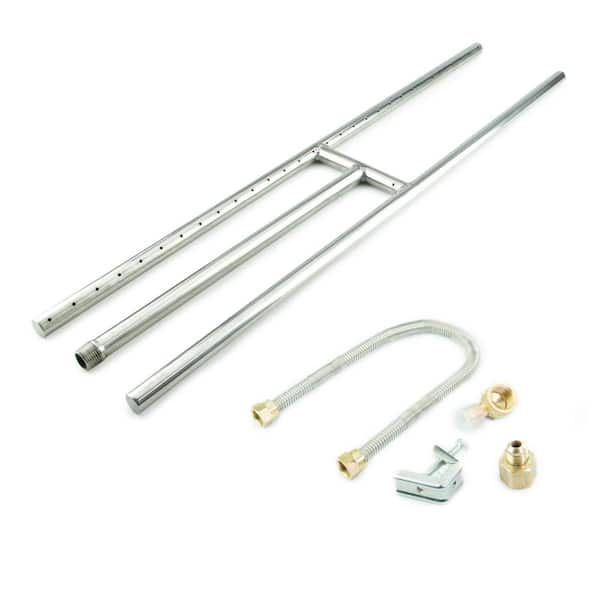 Fire Pit Essentials 30 in. Stainless Steel H-Burner with Coupler and Allen Wrench