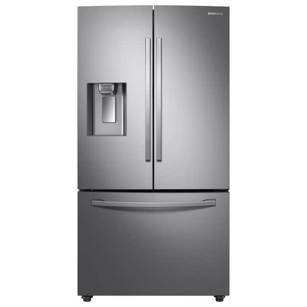 Samsung 28.1 cu. ft. 3-Door French Door Smart Refrigerator with CoolSelect Pantry in Stainless Steel, Standard Depth