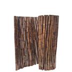 1 in. D x 3 ft. H x 8 ft. W Caramel Brown Bamboo Fence Decorative Rolled Fencing Panel