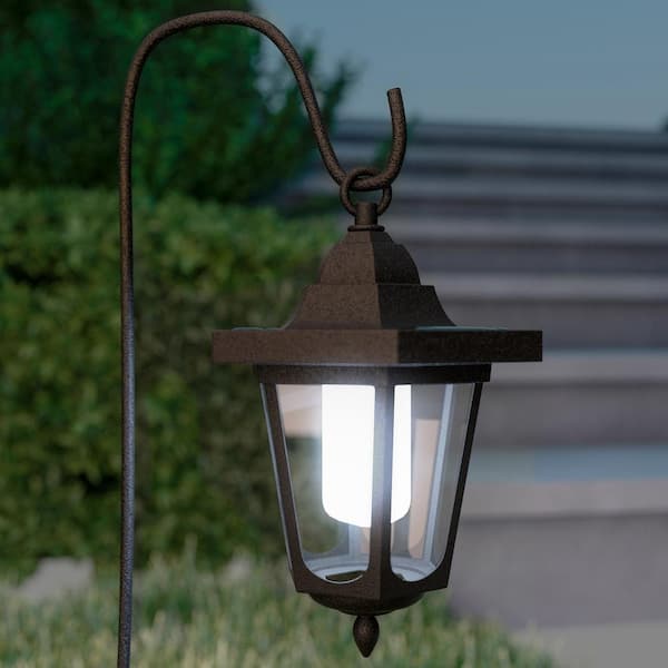 kandidatgrad cirkulære detaljeret Pure Garden Black Outdoor Integrated LED Landscape Hanging Coach Path Lights  (2-Pack) HW1500088 - The Home Depot