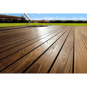 5/4 in. x 6 in. x 8 ft. Thermally-Treated Premium Ash 4-Sides Oiled Decking Board (6-Bundle)