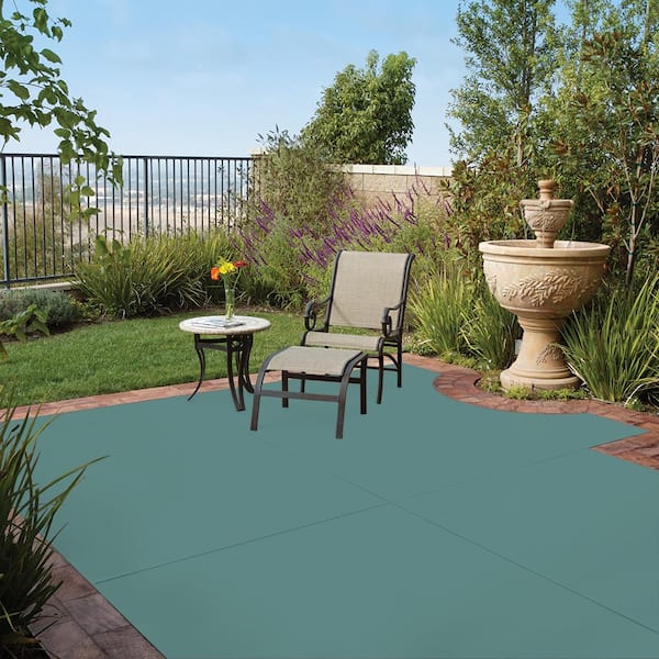 5 gal. #PFC-48 Aqua Marble Solid Color Flat Interior/Exterior Concrete Stain
