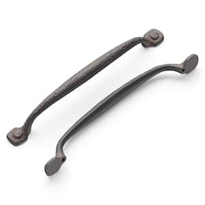 Refined Rustic 7-9/16 in. Modern Rustic Iron Cabinet Bar Pull Handle for Kitchen, Bathroom and Furniture (1-Pack)