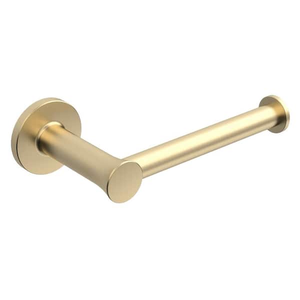 Glacier Bay Lucien Wall mounted Single Post Toilet Paper Holder in Brushed Gold