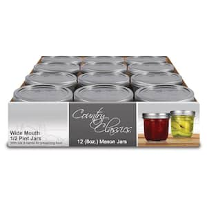 Half Pint (8 oz.) Ball Collection Elite Wide Mouth Mason Jars