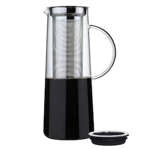 8-Cup Clear Stainless Glass Hot and Cold Brew Infuser Coffee Maker