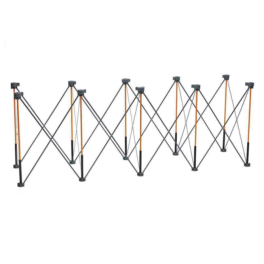24 in. x 96 in. x 36 in. H Tall Steel Centipede Work Support Sawhorse