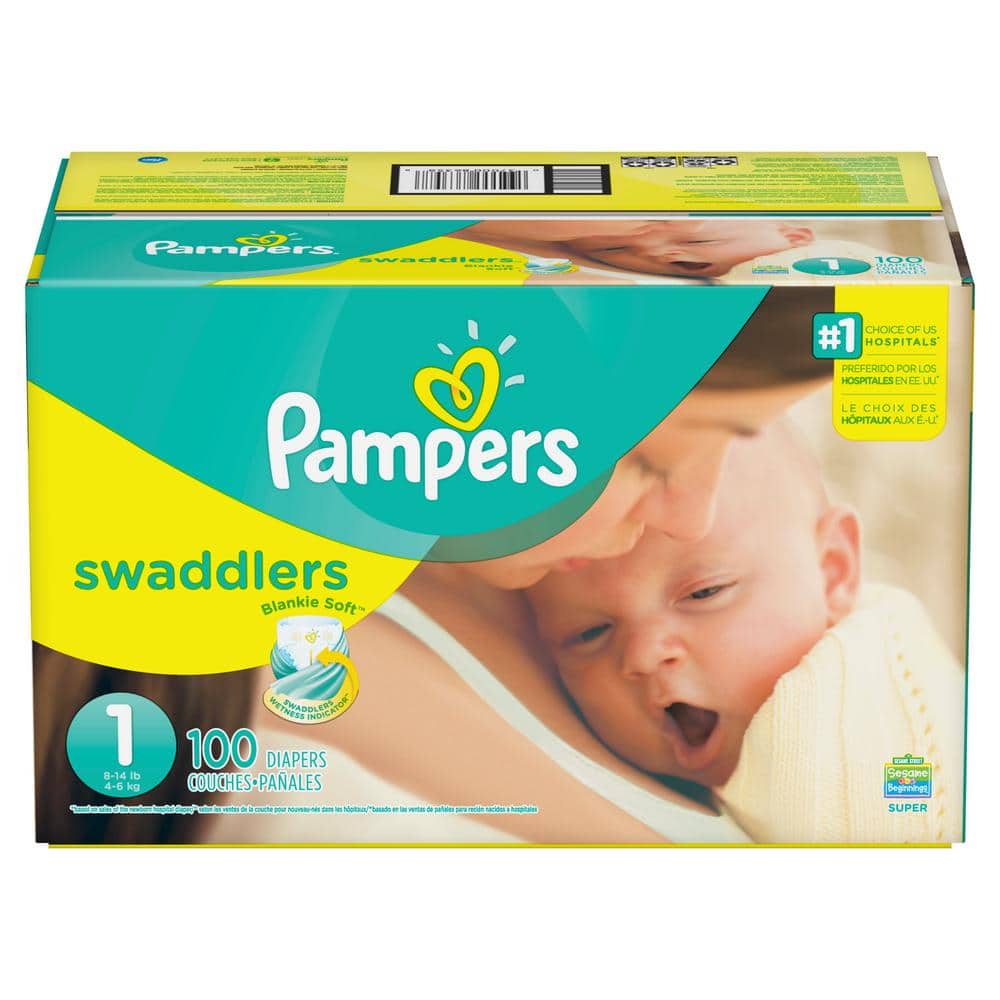 pampers1様 Pampers Swaddlers Size 1 Diapers (100-Count) 003700086358 - The