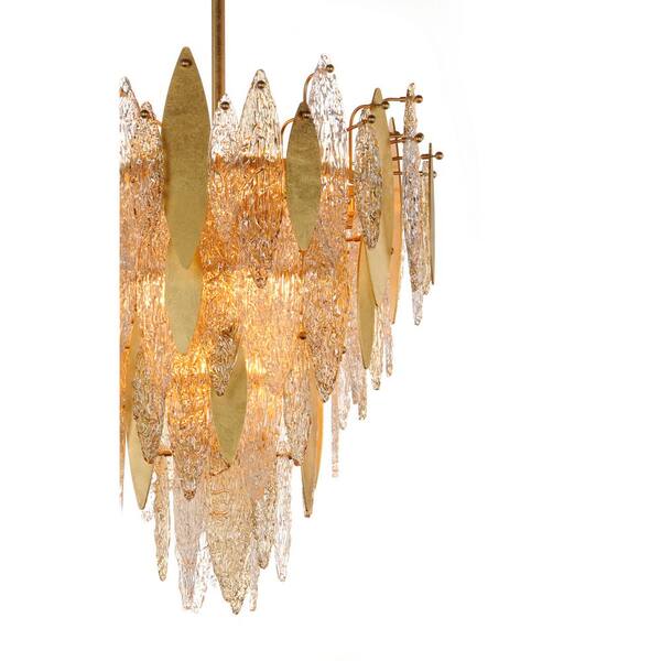 Maxim Lighting - Majestic 12-Light Gold Leaf Chandelier