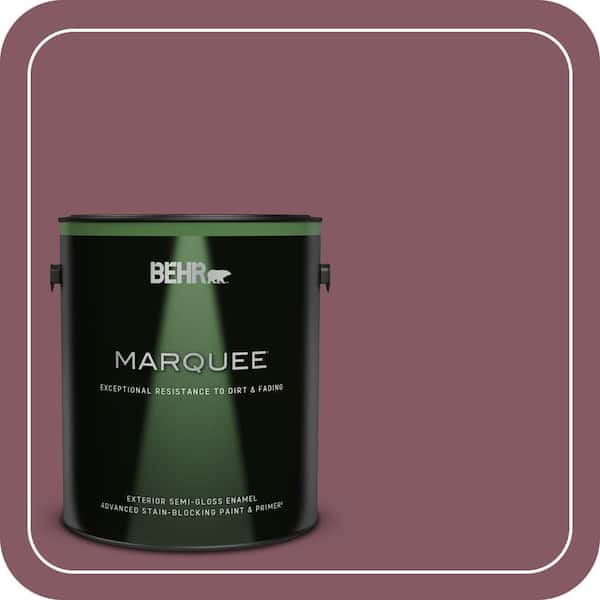 BEHR MARQUEE 1 gal. #100D-6 Rose Garland Semi-Gloss Enamel Exterior Paint & Primer