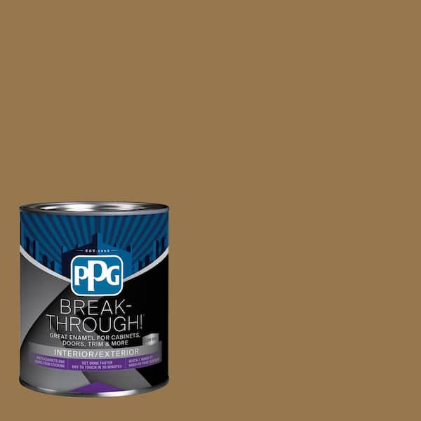 1 qt. PPG1092-7 Weathered Wicker Satin Interior/Exterior Door, Trim and Cabinet Paint
