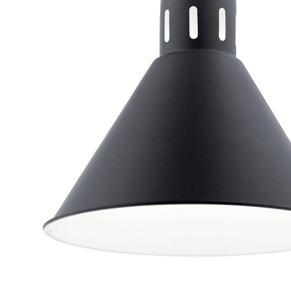 Zailey Black Glass 10.75" Indoor/Outdoor Pendant Light