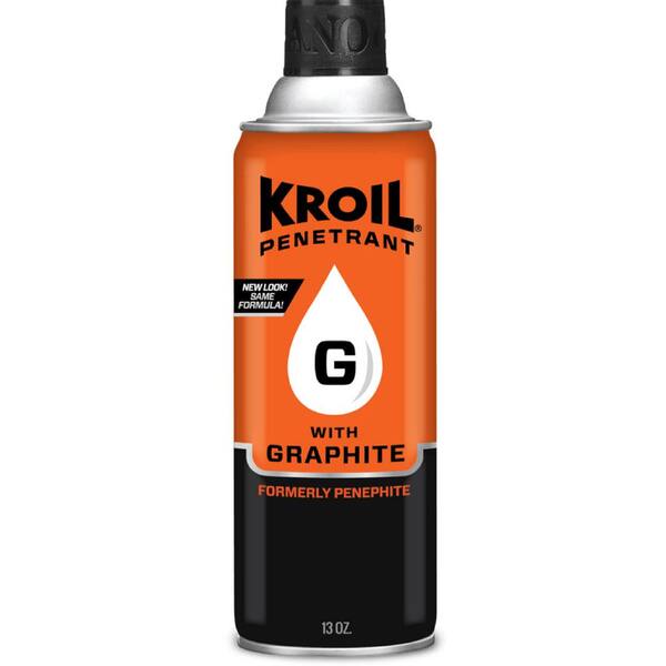 KROIL Penetrating Oil w/Graphite Aerosol, Industrial-Grade Penetrant, Rust-Loosening, Penephite, NSF H2,50-State VOC Complaint