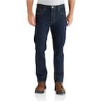 Men's 36 in. x 34 in. Erie Cotton/Polyester Rugged Flex Straight Tapered Jean