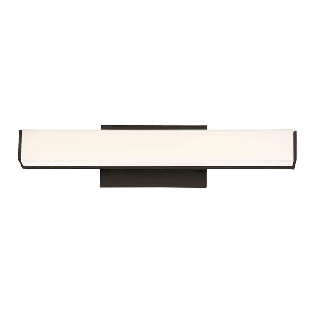 Brink 12'' Slim Black LED Bathroom Vanity & Wall Light