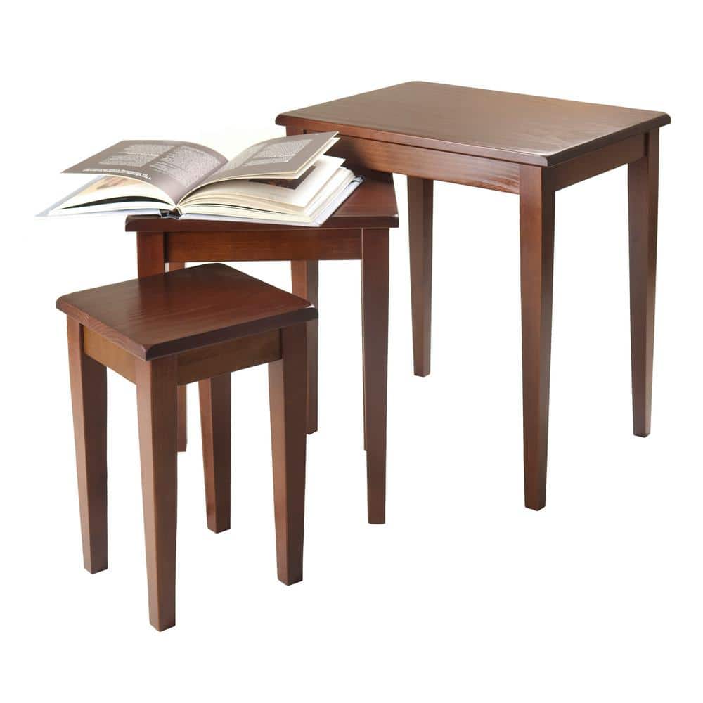 Regalia 3-Piece Nesting Table in Walnut Finish - thumbnail 4