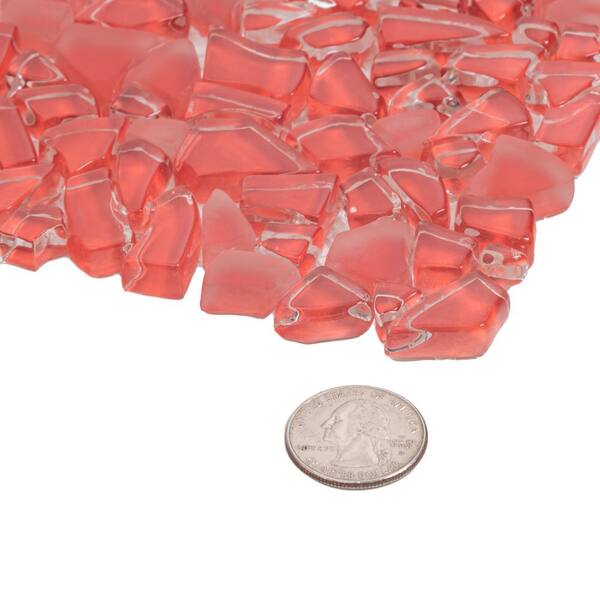 500 Mosaic Quality Red Mirror Tiles approx 0.5 X 0.5 Cm 2 Mm Thick. 