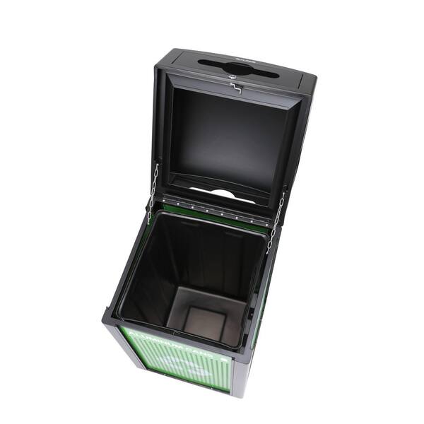 Alpine Industries 40 Gal. Steel Green All-Weather Commercial
