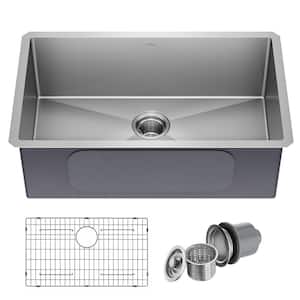 Standart PRO 30in. 16 Gauge Undermount Single Bowl Stainless Steel Kitchen Sink