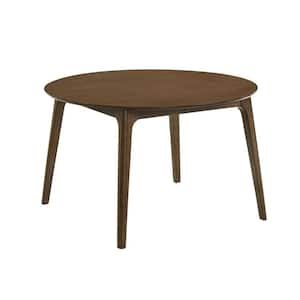 47.64 in. Brown Wood Top 4 Legs Dining Table (Seat of 4)