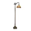 Serena D'italia Tiffany Baroque Bridge 62 in. Bronze Floor Lamp ...