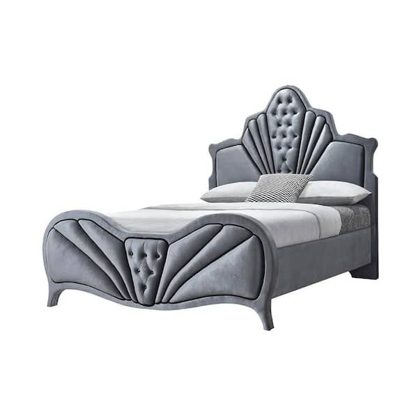 Acme Furniture Dante Gray Wood Frame Queen Platform Bed