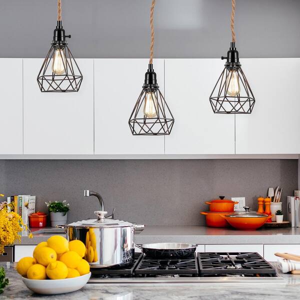 thumbnail image 2 of Industrial Mini Pendant Light Kit - Vintage Edison Style With Adjustable Cord, UL Certified 2 of 13