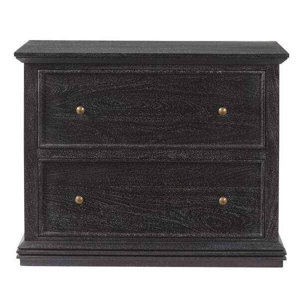 Home Decorators Collection Aldridge Washed Black File Cabinet